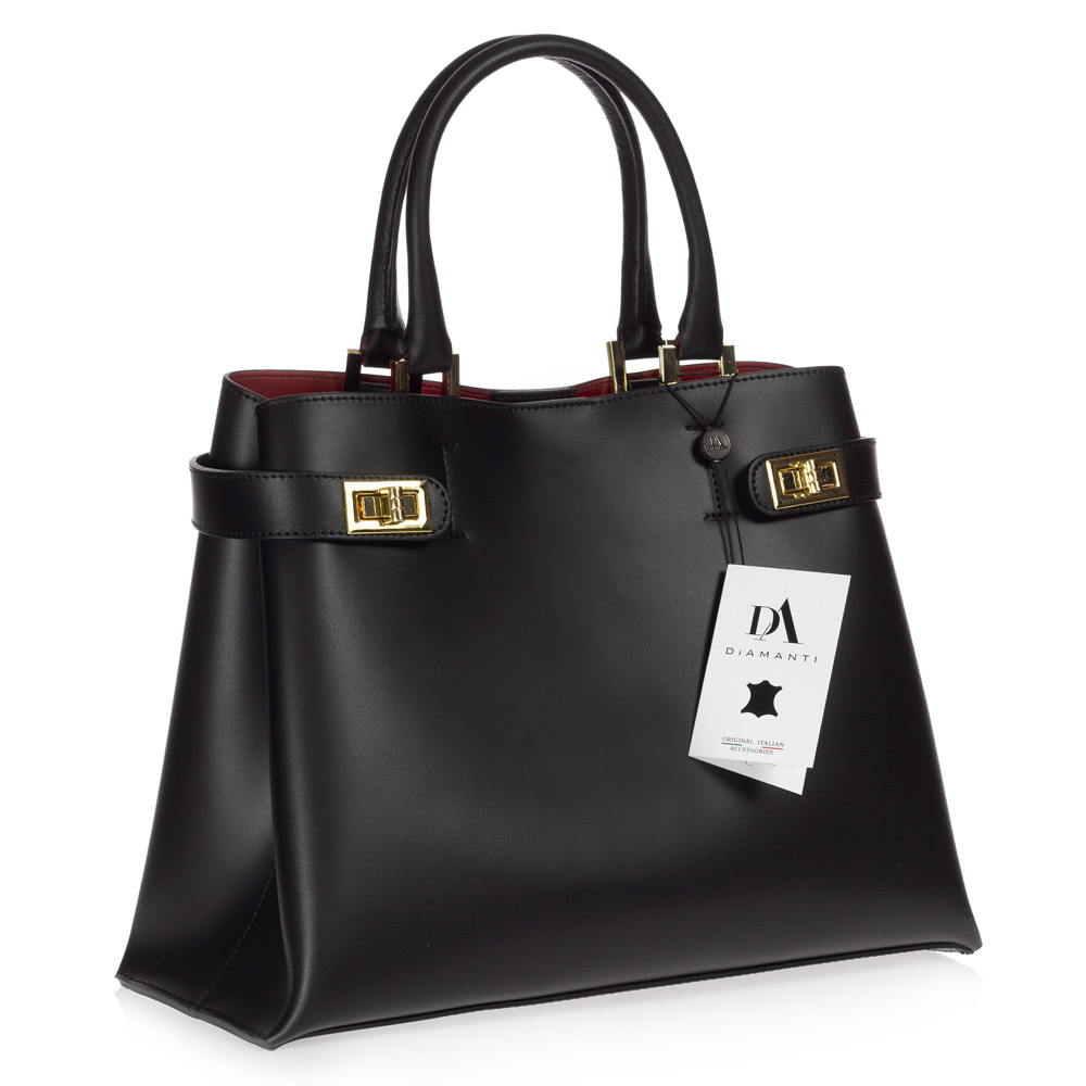 Geanta dama din piele naturala DiAmanti Felina Nero Geanta dama din piele naturala DiAmanti Felina Nero